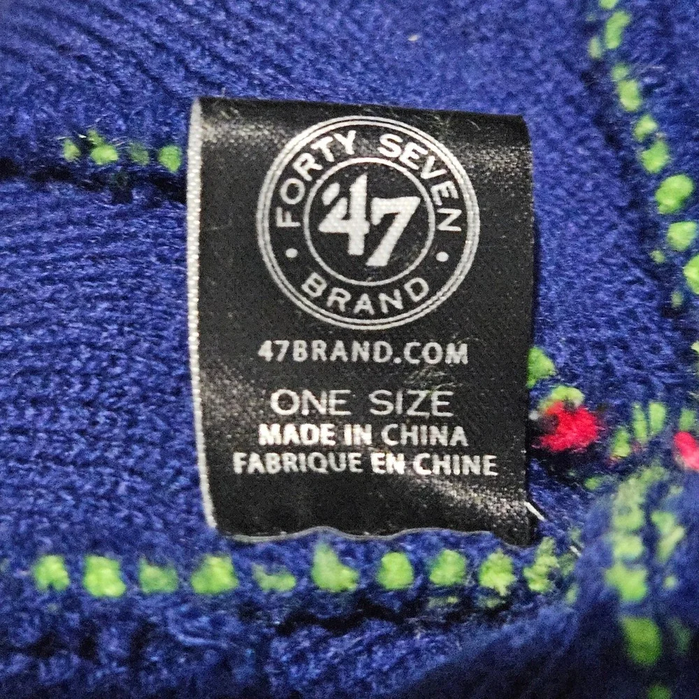 47 Brand‎ Atlanta Hawks Knit Pom Beanie Hat One Size Green Blue White